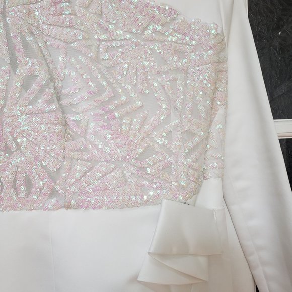 Satin Wedding Dress - Picture 4 of 5